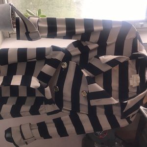 Striped Kate Spade peplum top